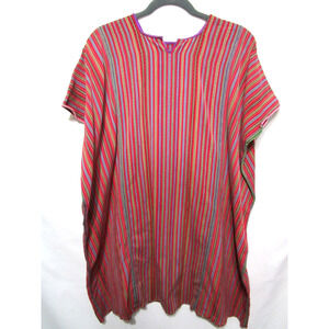 Guatemala Huipil Boho Festival Hippie Native Kaftan Cloak Wrap Poncho Cape